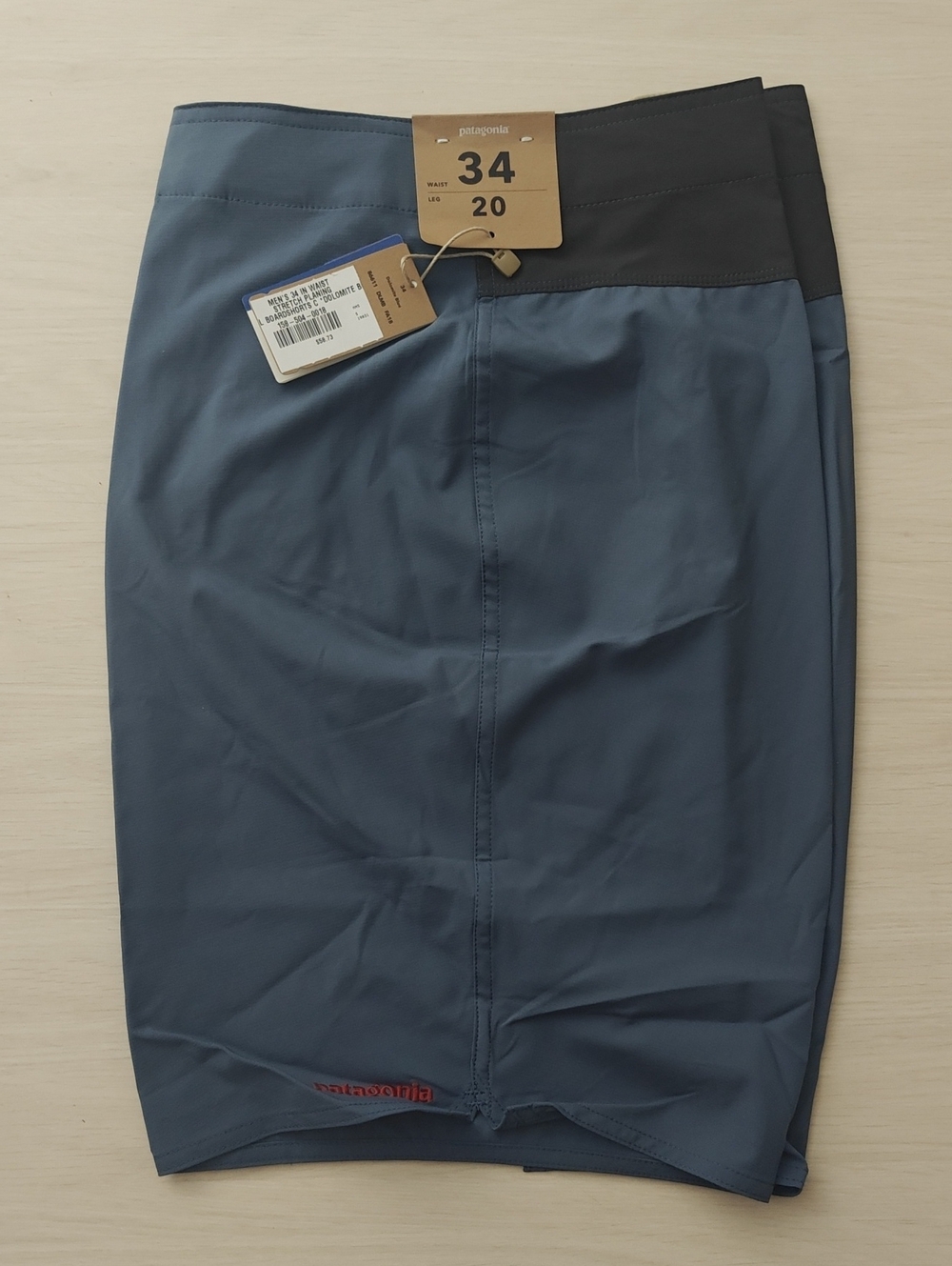 Patagonia Dolomite Blue, Boardshorts , Size 34.  Brand New.